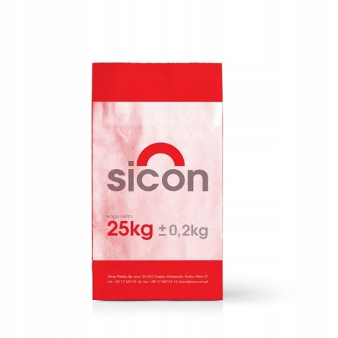 Korundowo – metaliczna posypka utwardzająca SICON S3 do posadzek betonu wylewek - 25 kg