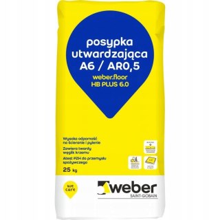 Posypka utwardzająca do betonu posadzki wylewki WEBER HB 6.0 42 szt 1050 kg cała paleta