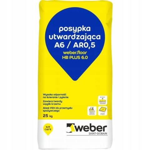 Posypka utwardzająca do betonu posadzki wylewki WEBER HB 6.0 42 szt 1050 kg cała paleta